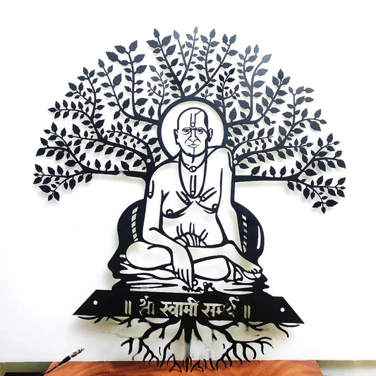Vatavruksha Swami Samarth LED Metal Wall Decor