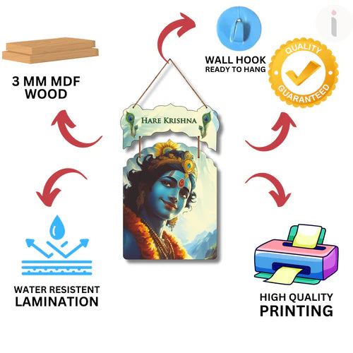 Divine Grace of Krishna Wall Hanging
