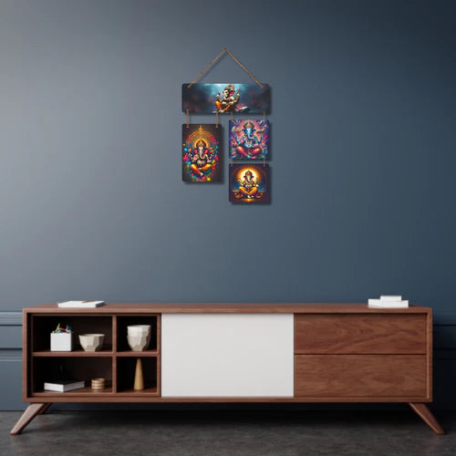 "Divine Blessings of Lord Ganesha" – Artistic Wall Hanging