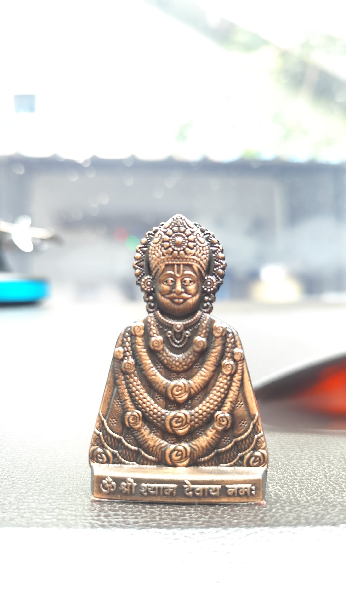Shri Shyam Baba Brass Idol – Antique Copper Finish