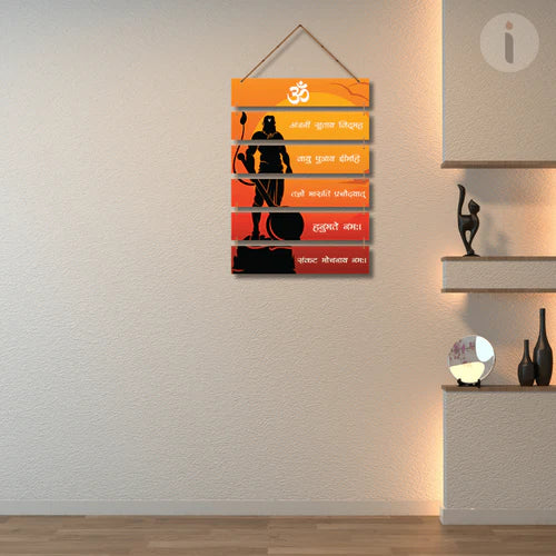 Wall hanging of hanuman