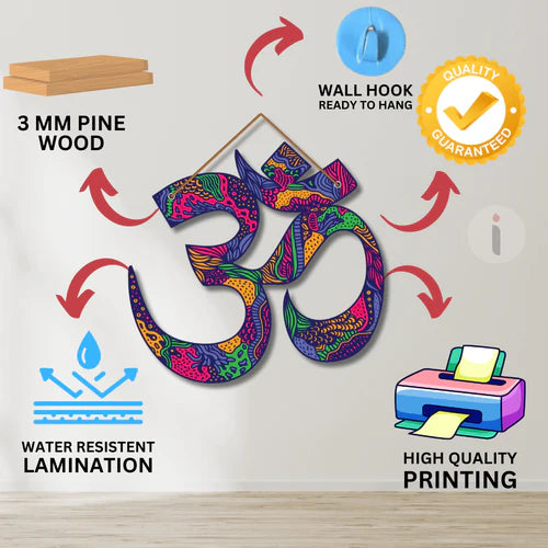 Om Wooden Wall Hanging