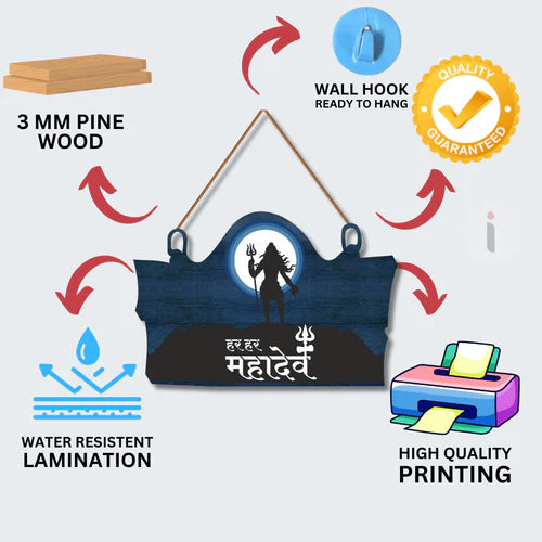 Har Har Mahadev Wall Hanging
