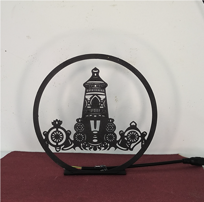 Lord Tirupati Balaji Metal Table Lamp