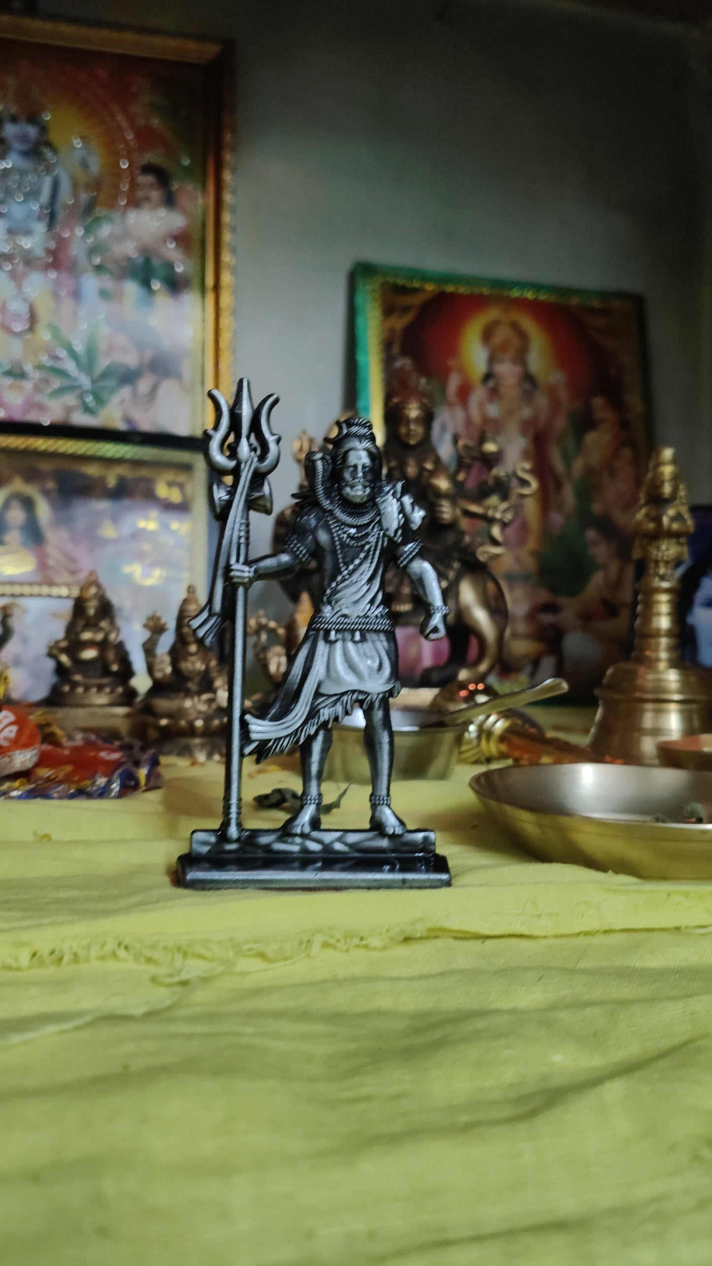 Resin Lord Shiva Statue for car Dashboard & murti Car & Home Decor Idols