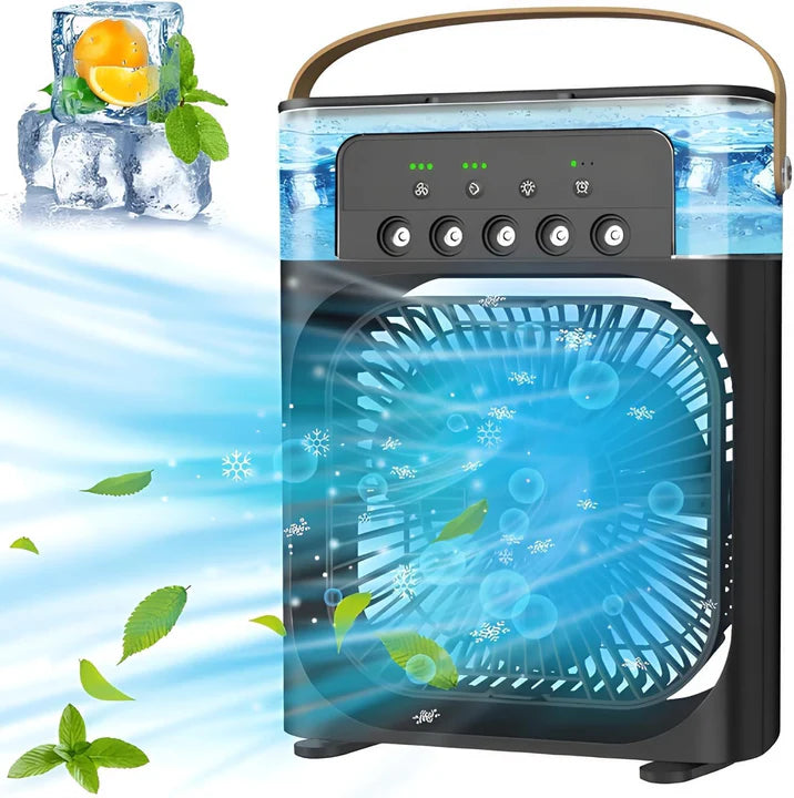 Portable Air Conditioners - Small AC Quiet Personal Air Cooler, USB Powered Mini Desktop Cooling Misting Fan,