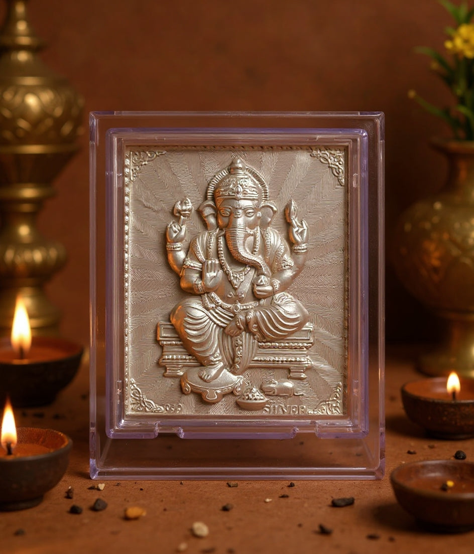 Ganesh Ji Silver Stand