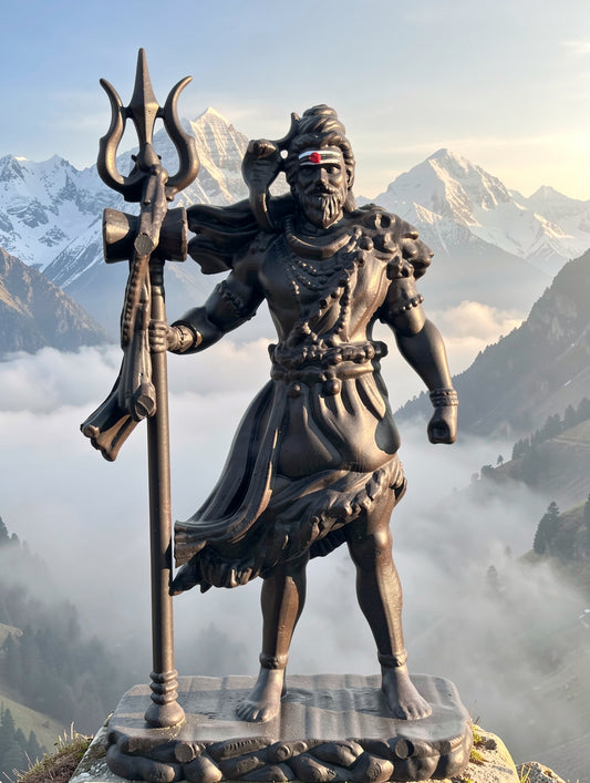 Divine Lord Shiva Himalayan Trident Statue