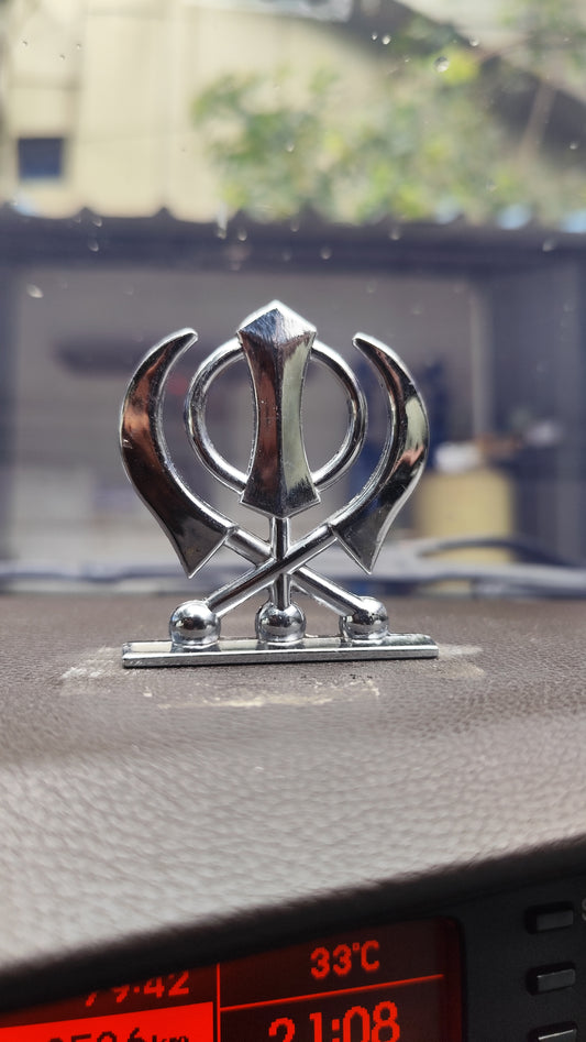 Sikh Khanda Symbol Car Dashboard Idol