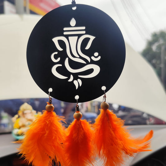 Shree Ganesha Acrylic Car Hanging 
