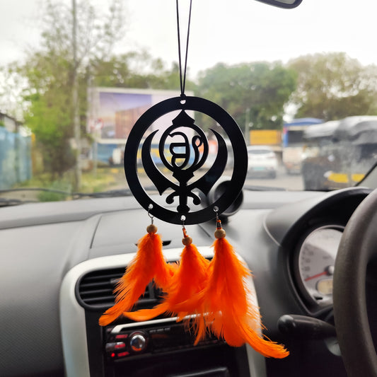 Ik Onkar Acrylic Car Hanging 