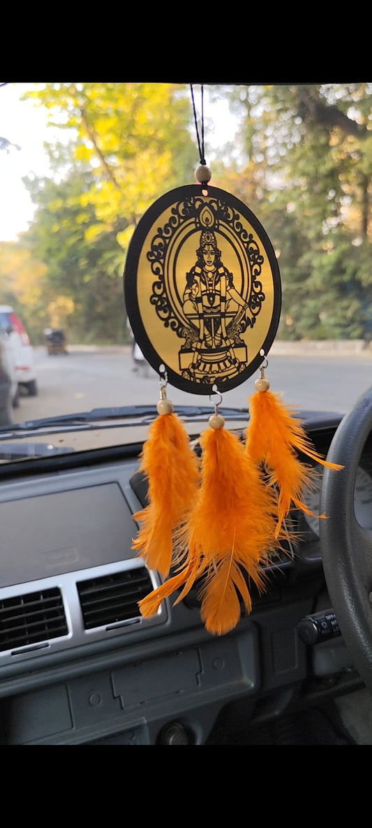 Lord Ayyappa Swami acrylic Car & Wall Hanger