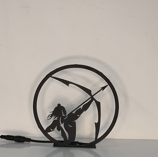 Lord Ram Metal Table Lamp