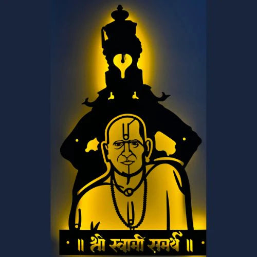 Shree Swami Samarth with Vitthal Maharaj Metal Wall Art
