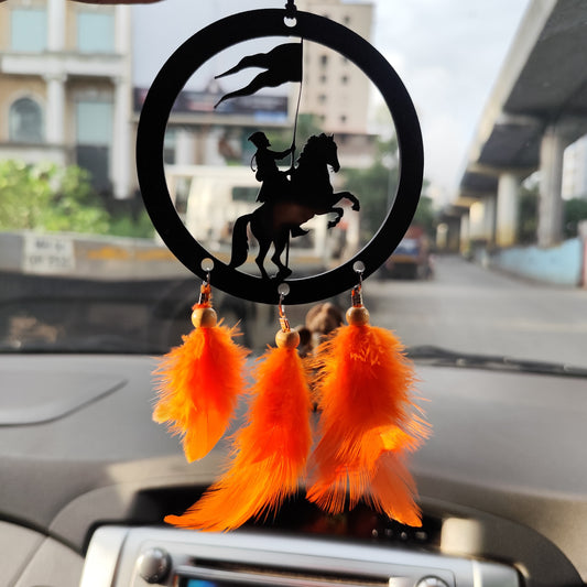 Chhatrapati Shivaji Maharaj on Horse car hanger