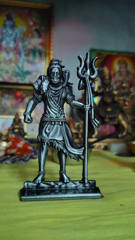 Resin Lord Shiva Statue for car Dashboard & murti for Gift for Anniversary, Car Decor Idols - 5 inch